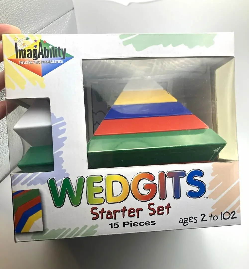 ImagAbility WEDGiTS Starter Set Interlocking Blocks 15pc Plastic Age 2+ MPN 0015